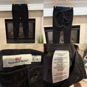 Vineyard Vines Classic Black Corduroy Trousers